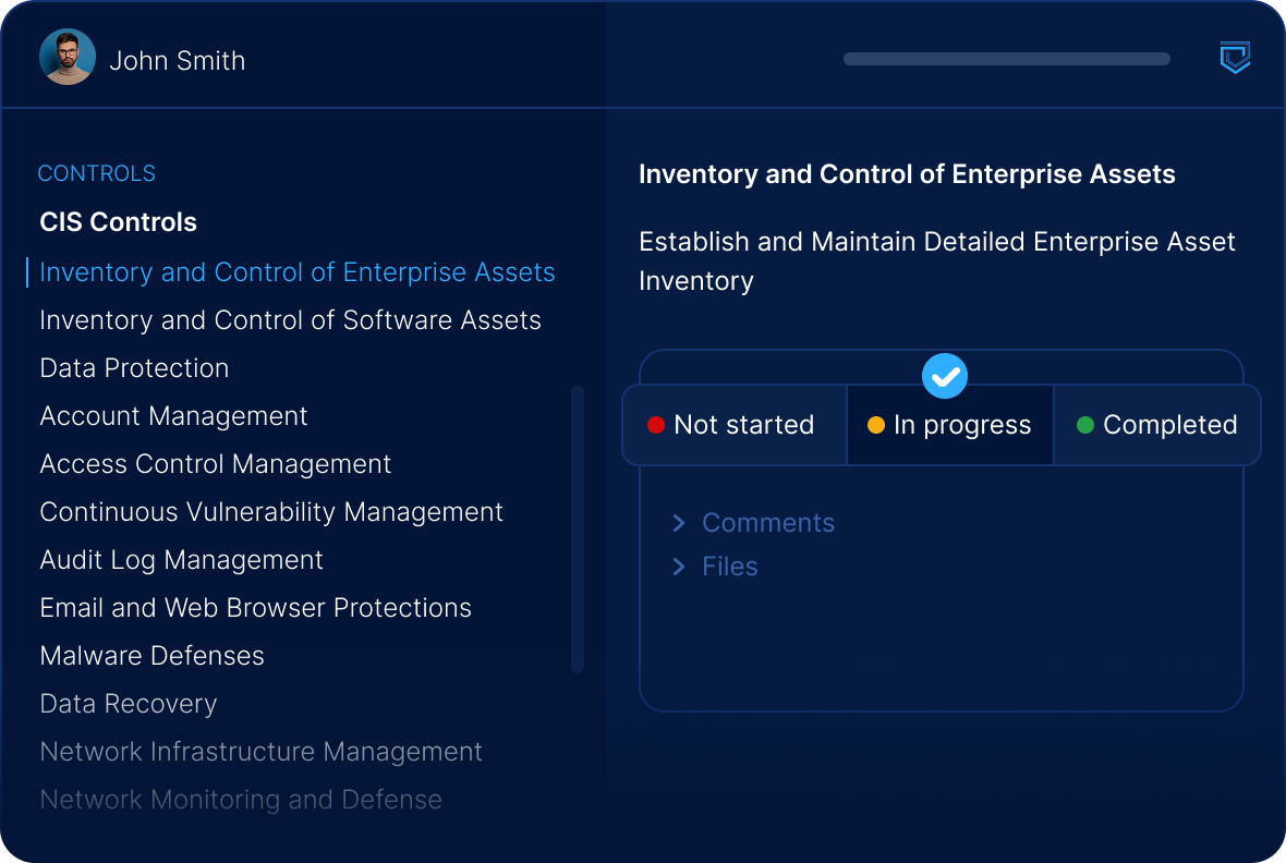 One click control check